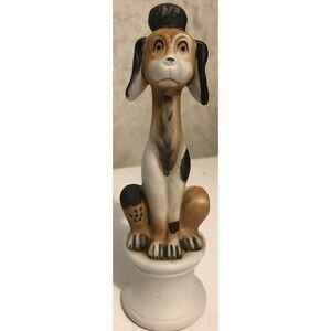 Brinn’s Pittsburgh PA 5" Porcelain Animal Figurine Dog Figure Ceramic Decor